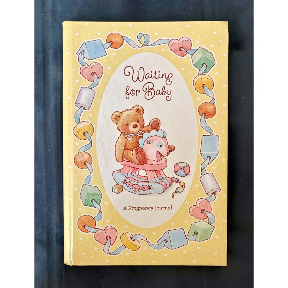New Vintage Hallmark Waiting for Baby Pregnancy Journal - Clean